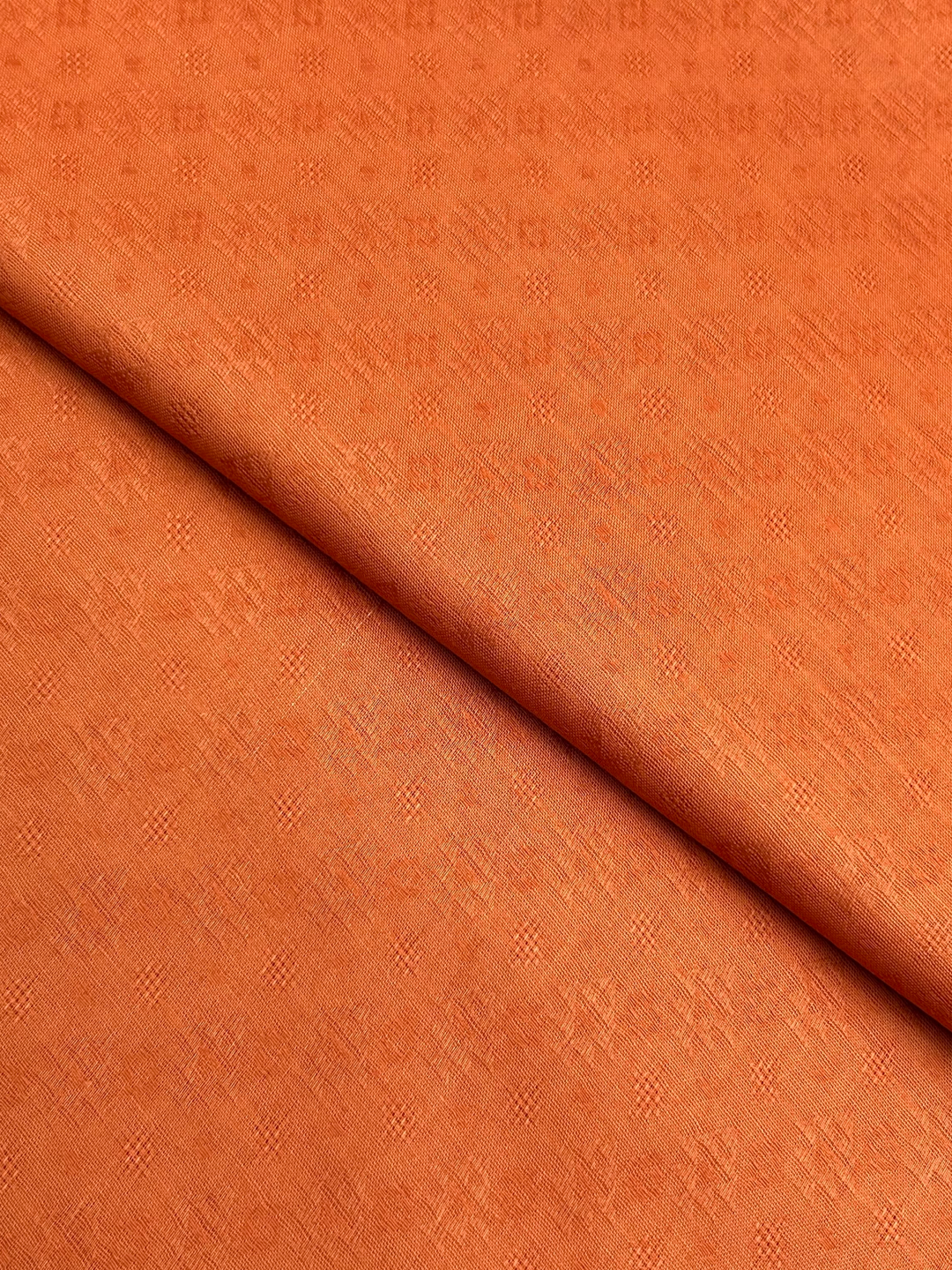 Wide Fantasy Jacquard Lawn – Orange fabric