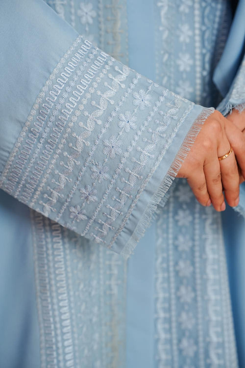 Aaira Sky Blue Abaya by Al Deebaj, photo 2