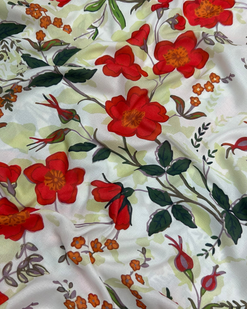 Arabic Silk Lawn Print (PASL-S25-0006), digitally printed lawn fabric by the meter