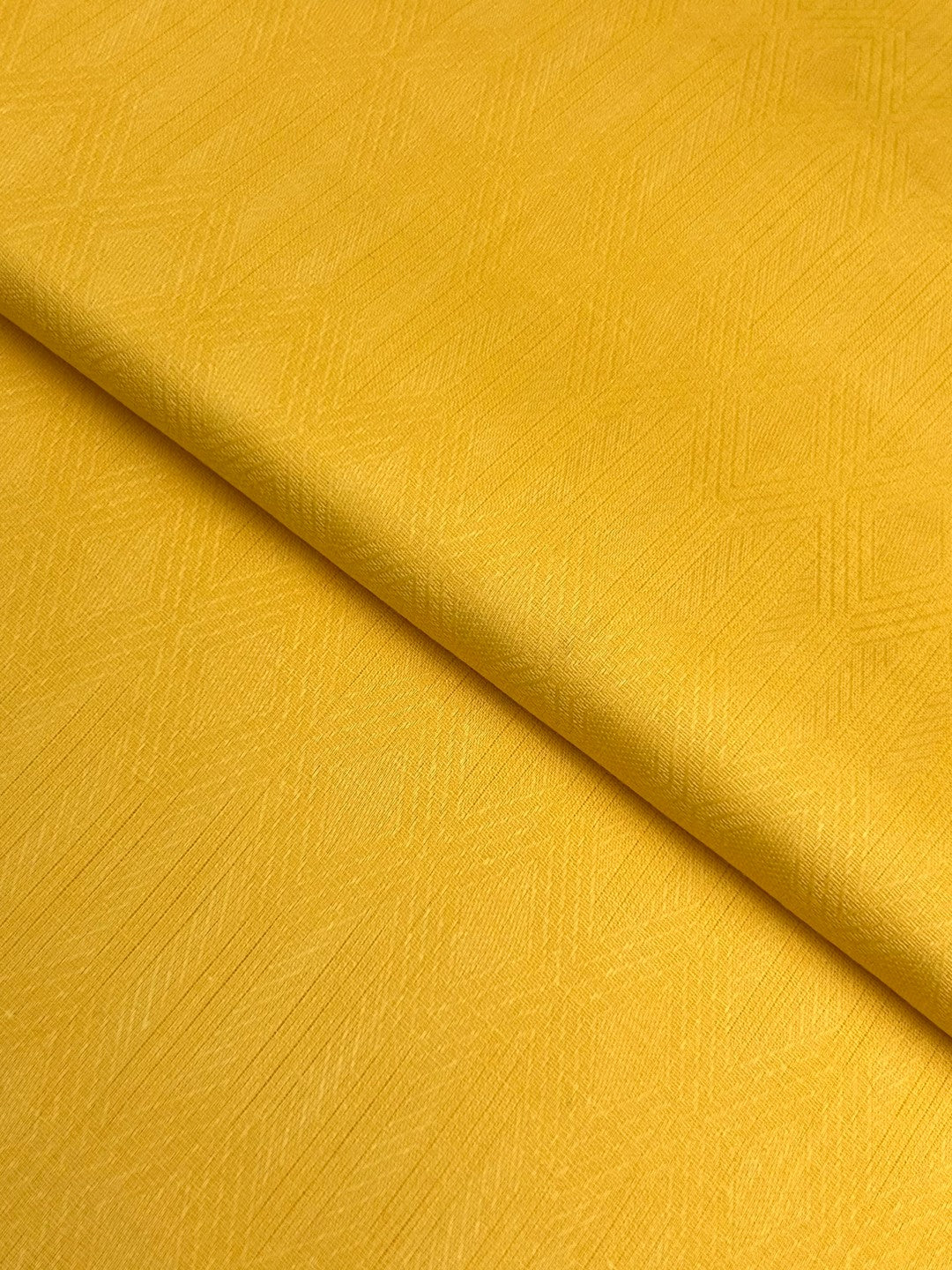 Jacquard Lawn – Yellow (JLS-S26-0057), self-textured lawn fabric by the meter