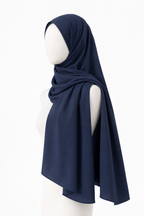 Blue Wool Peach Hijab by Leema, photo 2