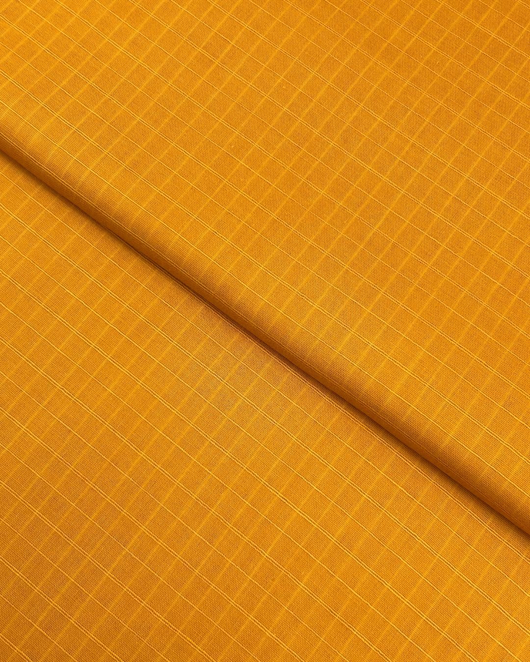 Check Lawn – Orange, self-textured lawn fabric by the meter