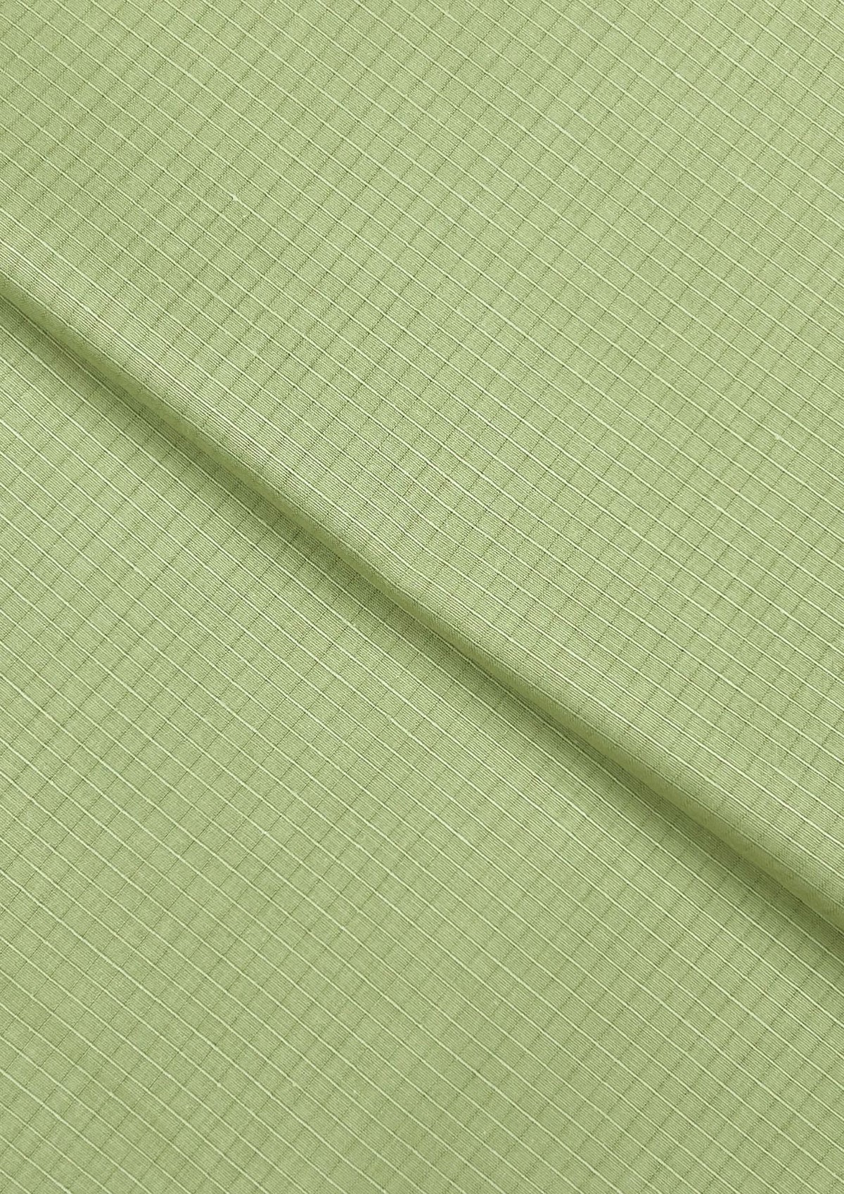 Check Lawn – Pistachio, self-textured lawn fabric by the meter