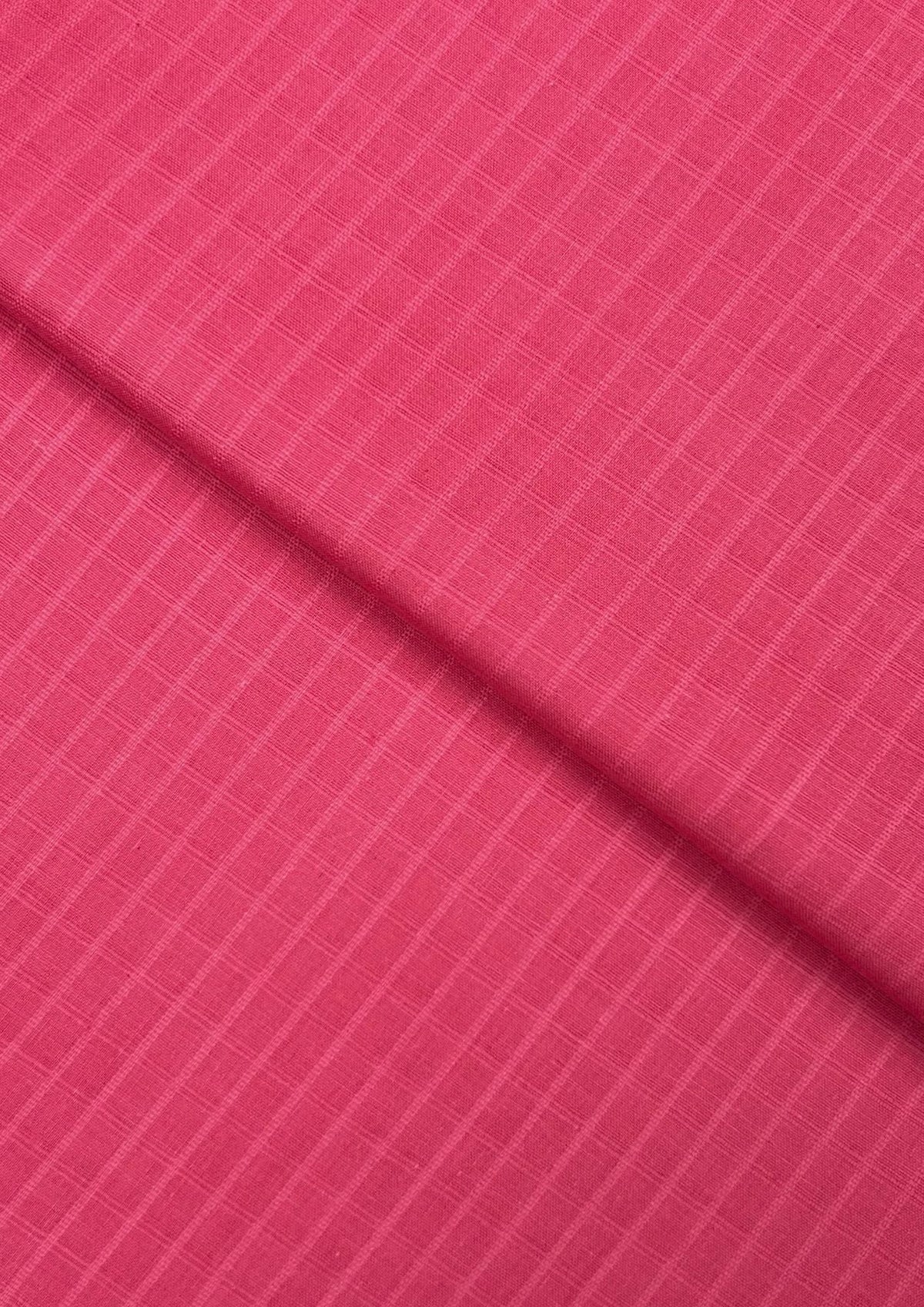 Check Lawn – Carrot (CLS55), self-textured lawn fabric by the meter