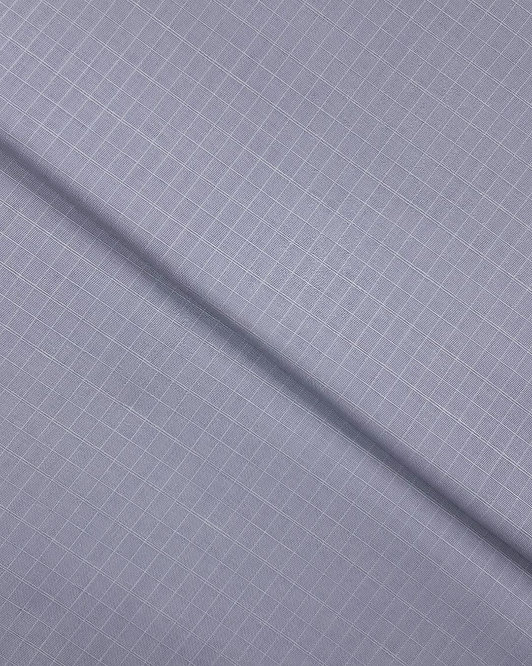Check Lawn – Lilac (CLS-S24-0003), self-textured lawn fabric by the meter
