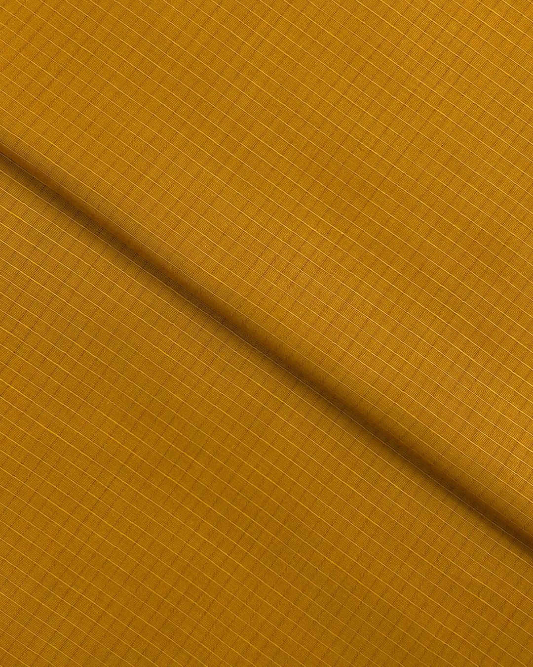 Check Lawn – Mustard (CLS-S24-0009), self-textured lawn fabric by the meter