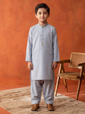 Kids Sky Blue Embroidered Kurta Shalwar by Al Deebaj
