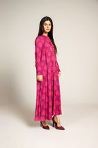 Printed Pink Linen 2-Piece Unstitched Suit by The Fabric Store, photo 2