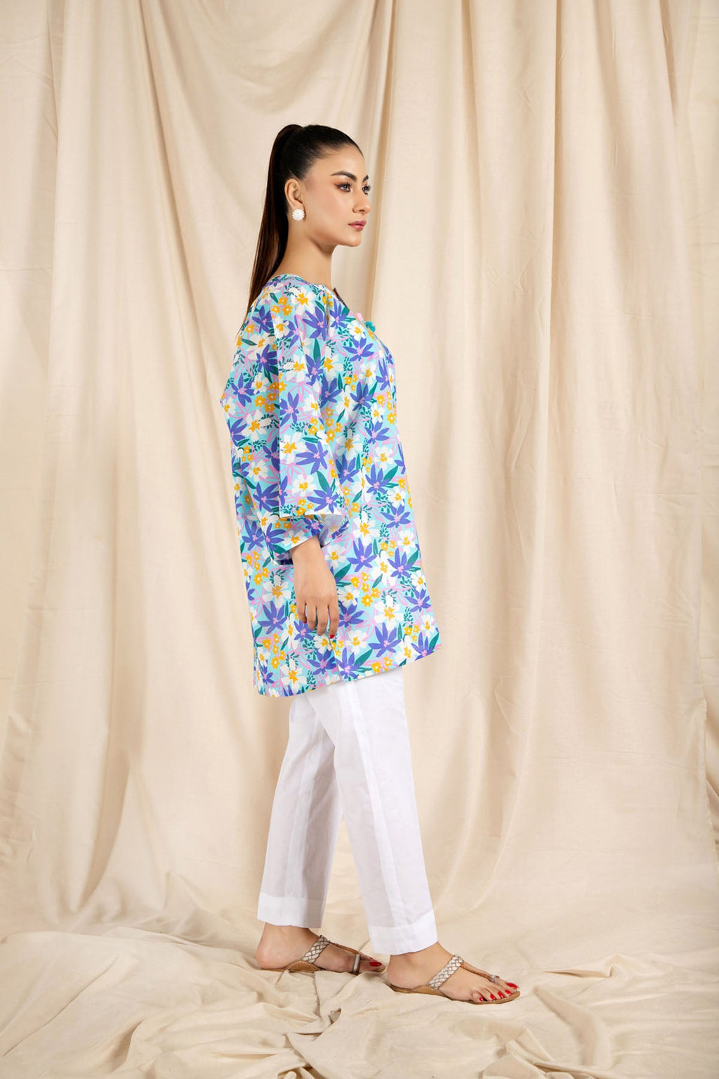 Printed Multi Lawn Pret Shirt by The Fabric Store, photo 3