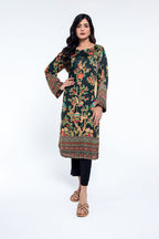 Printed Black Shamoz Silk Pret Shirt by The Fabric Store