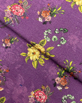 Gold Khaddar Digital Print fabric