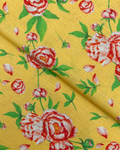 Gold Khaddar Digital Print fabric
