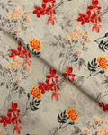 Gold Khaddar Digital Print (GKDP-W25-0014), digitally printed khaddar fabric by the meter