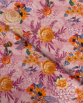 Gold Khaddar Digital Print (GKDP-W25-0015), digitally printed khaddar fabric by the meter