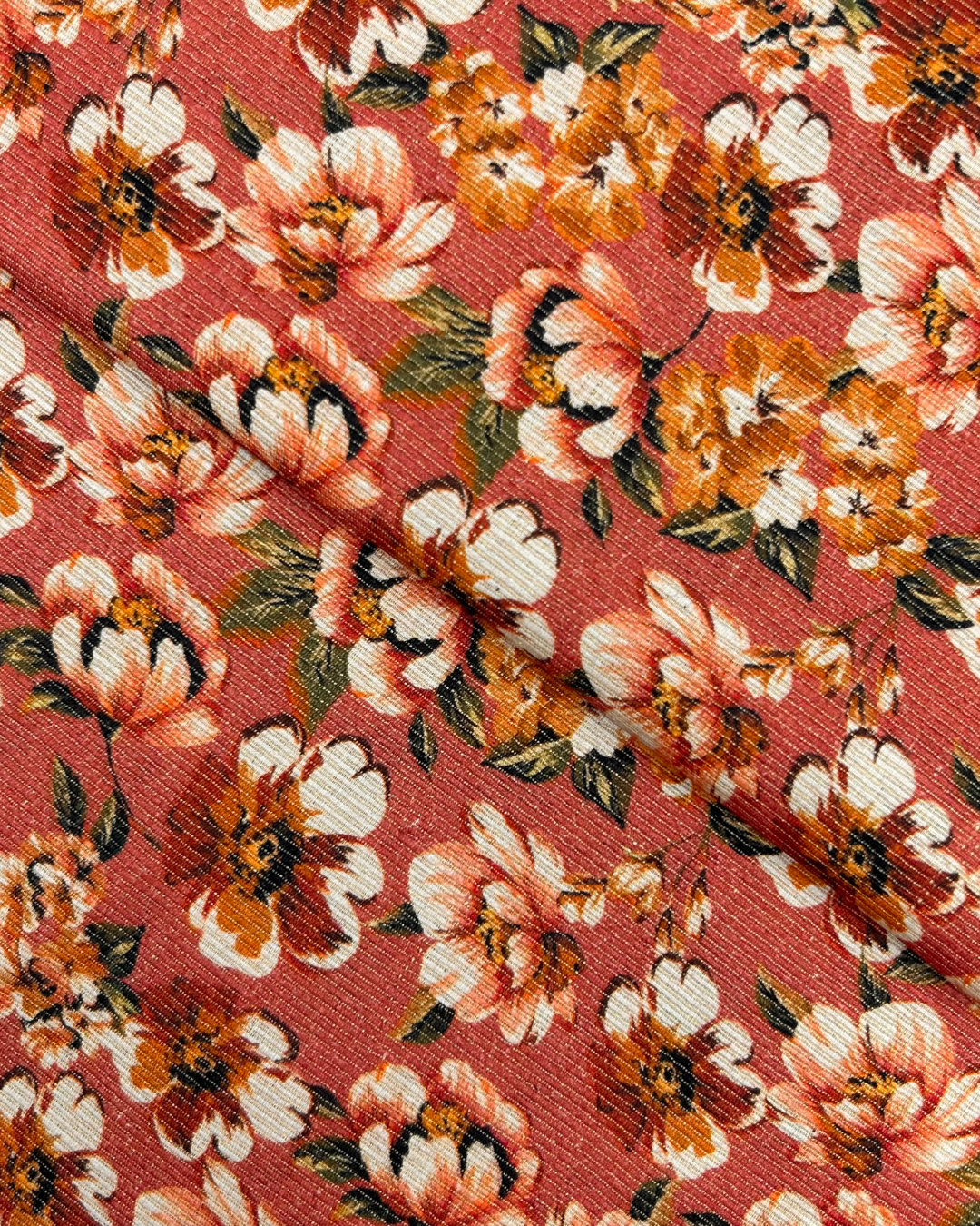 Gold Khaddar Digital Print (GKDP-W25-0018), digitally printed khaddar fabric by the meter