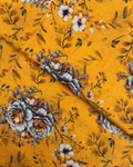 Gold Khaddar Digital Print fabric