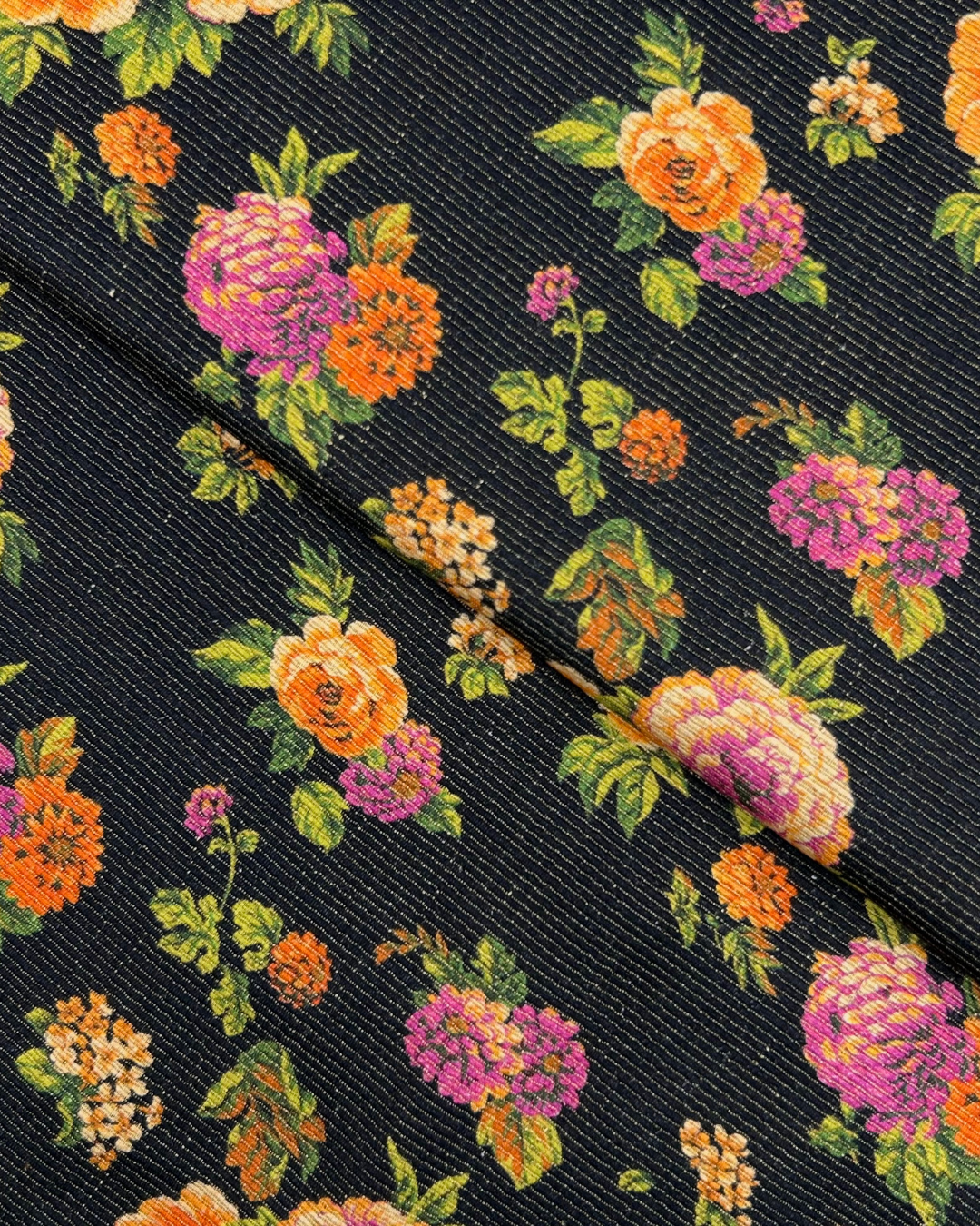 Gold Khaddar Digital Print (GKDP-W25-0031), digitally printed khaddar fabric by the meter