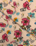 Gold Khaddar Digital Print (GKDP-W25-0036), digitally printed khaddar fabric by the meter