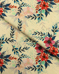 Gold Khaddar Digital Print fabric