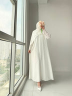 Rubab White Abaya by Al Deebaj, photo 7