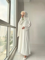 Rubab White Abaya by Al Deebaj, photo 6