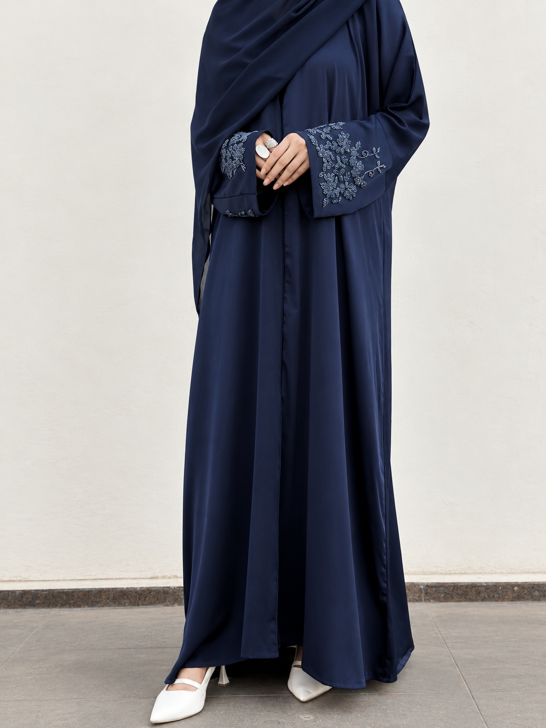 Kinza Navy Abaya by Al Deebaj
