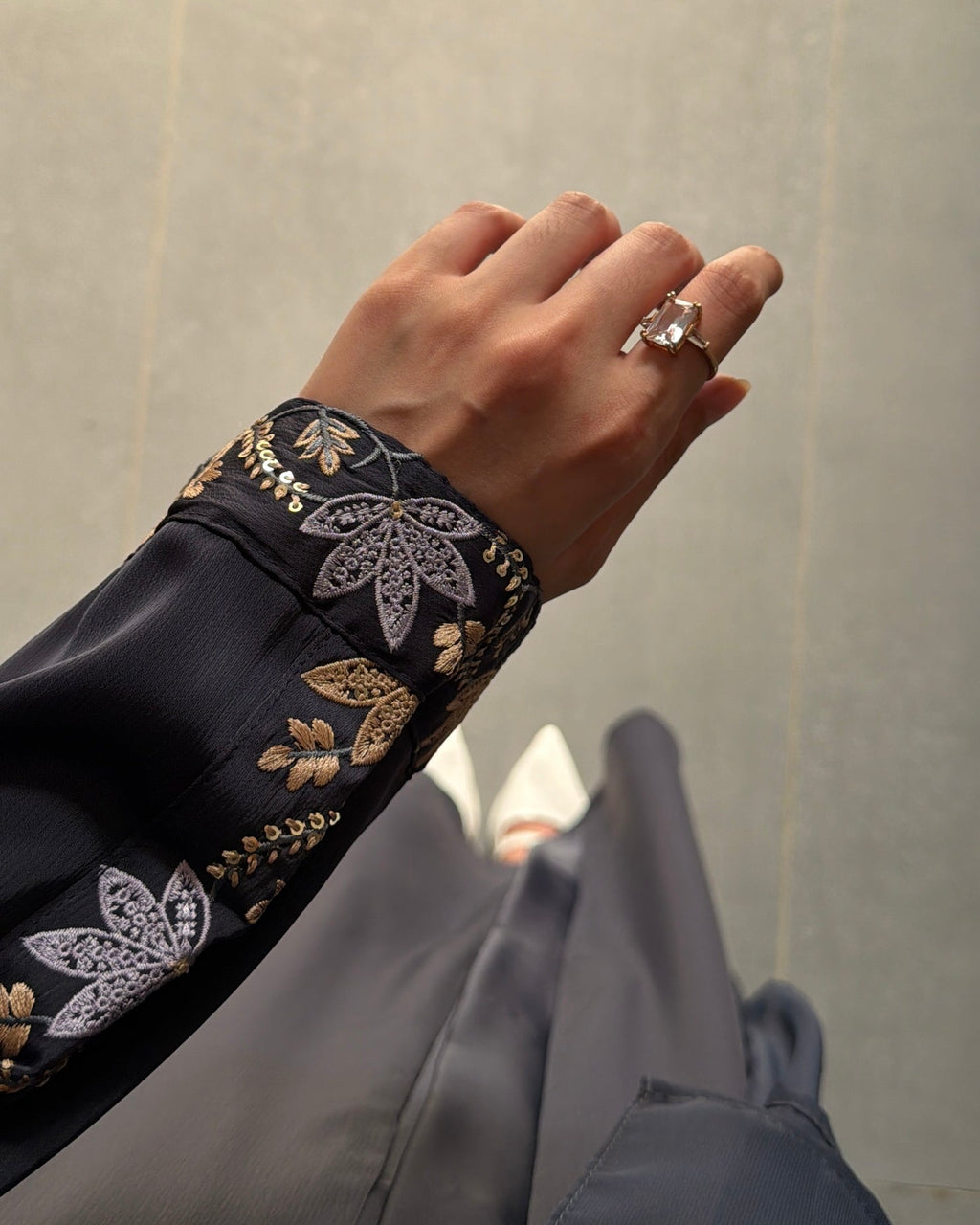Hasnaa Navy Abaya by Al Deebaj, photo 8