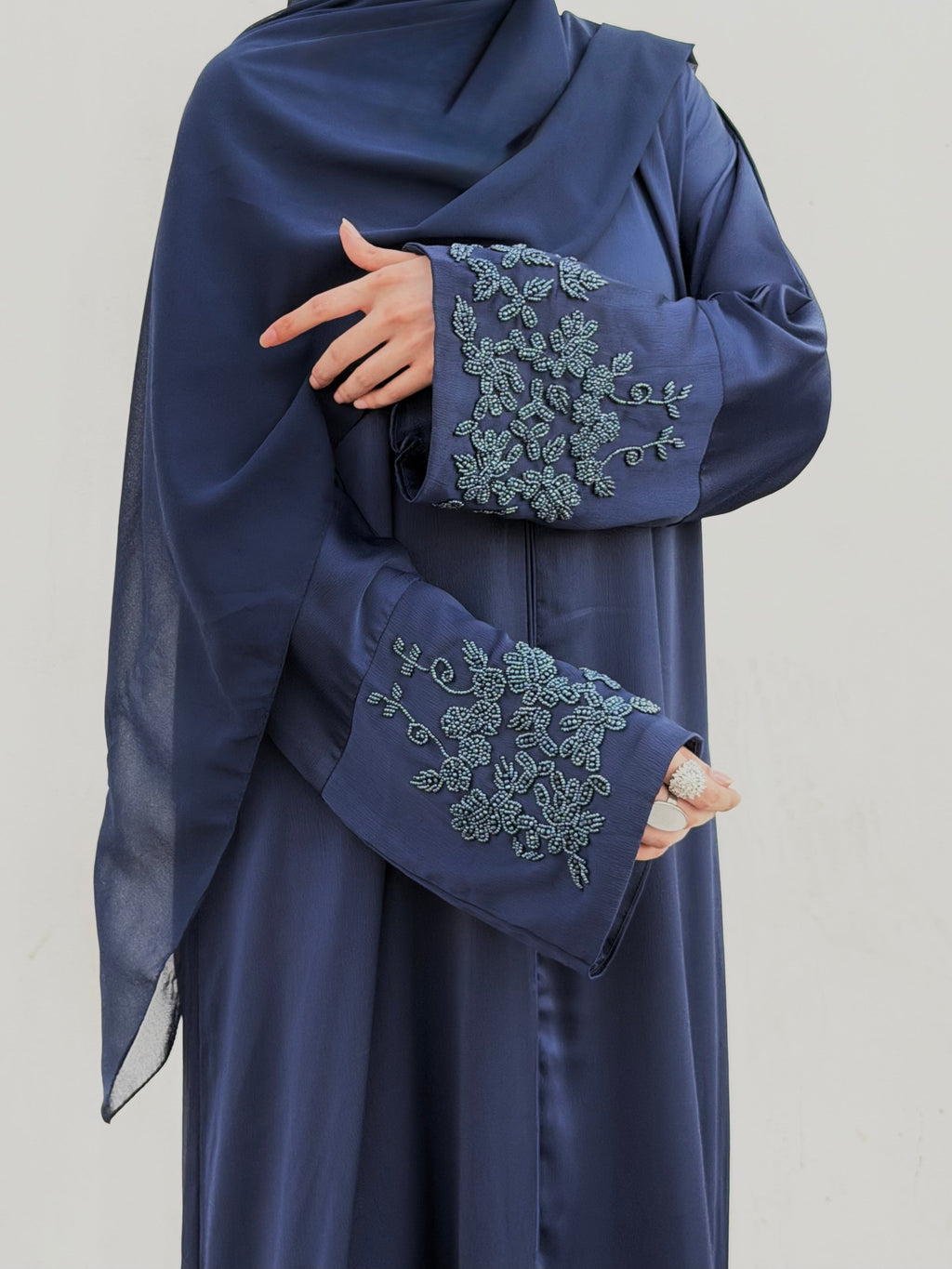 Kinza Navy Abaya by Al Deebaj, photo 2