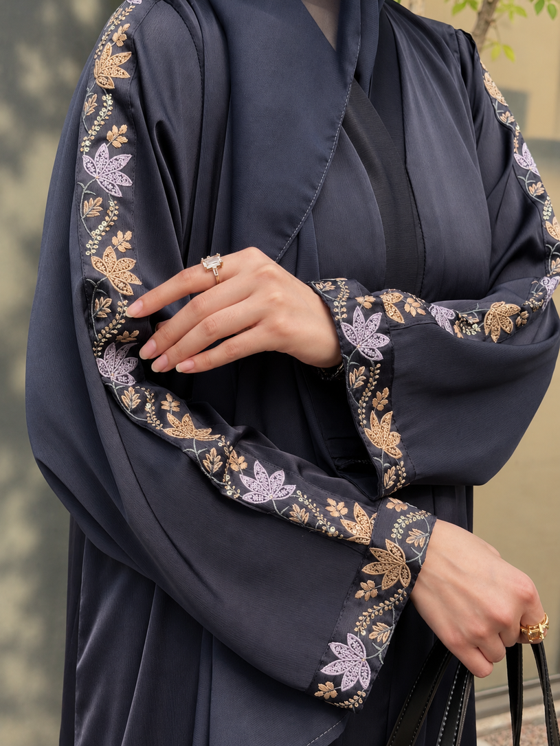 Hasnaa Navy Abaya by Al Deebaj, photo 3