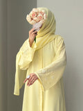 Rubab Yellow Abaya by Al Deebaj