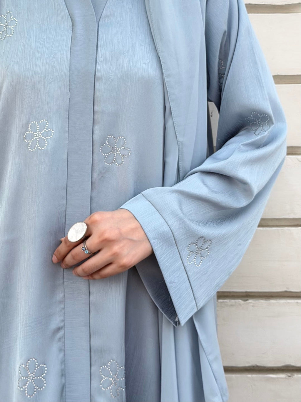 Khadija Sky Blue Abaya by Al Deebaj, photo 5