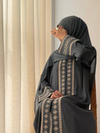 Anum Grey Abaya by Al Deebaj, photo 7