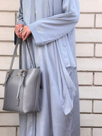Khadija Sky Blue Abaya by Al Deebaj, photo 3