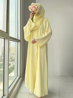 Rubab Yellow Abaya by Al Deebaj, photo 7