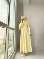 Rubab Yellow Abaya by Al Deebaj, photo 4