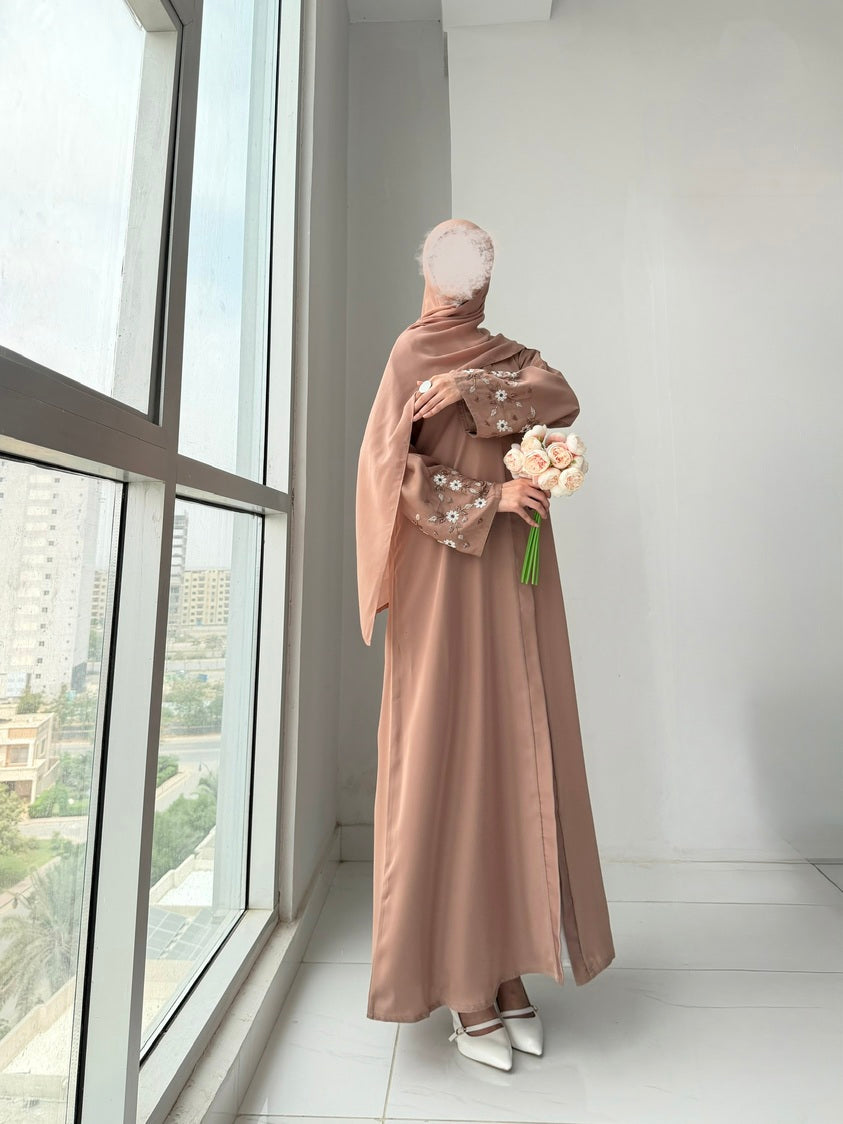Rubab Beige Abaya by Al Deebaj, photo 5