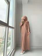 Rubab Beige Abaya by Al Deebaj, photo 7