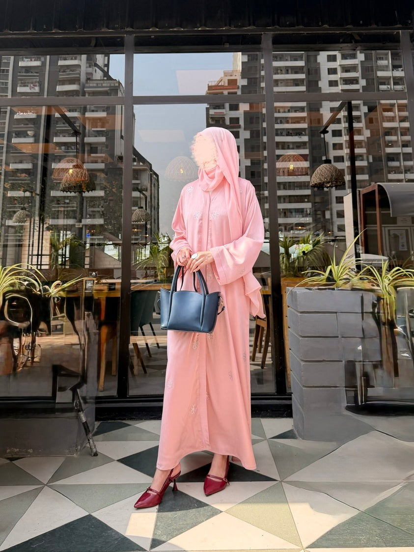 Khadija Pink Abaya by Al Deebaj, photo 4