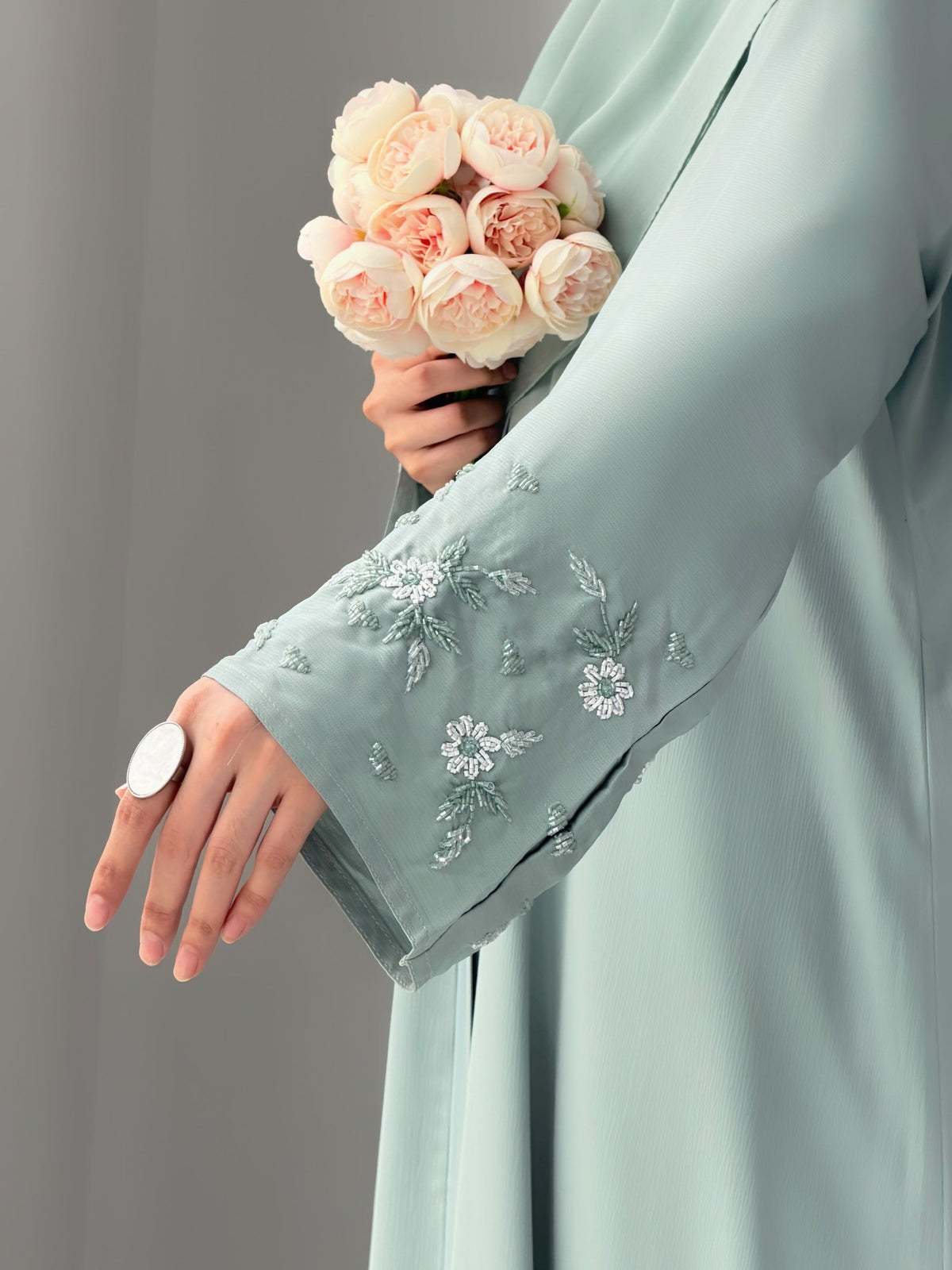 Rubab Mint Abaya by Al Deebaj, photo 3