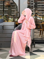 Khadija Pink Abaya by Al Deebaj, photo 3