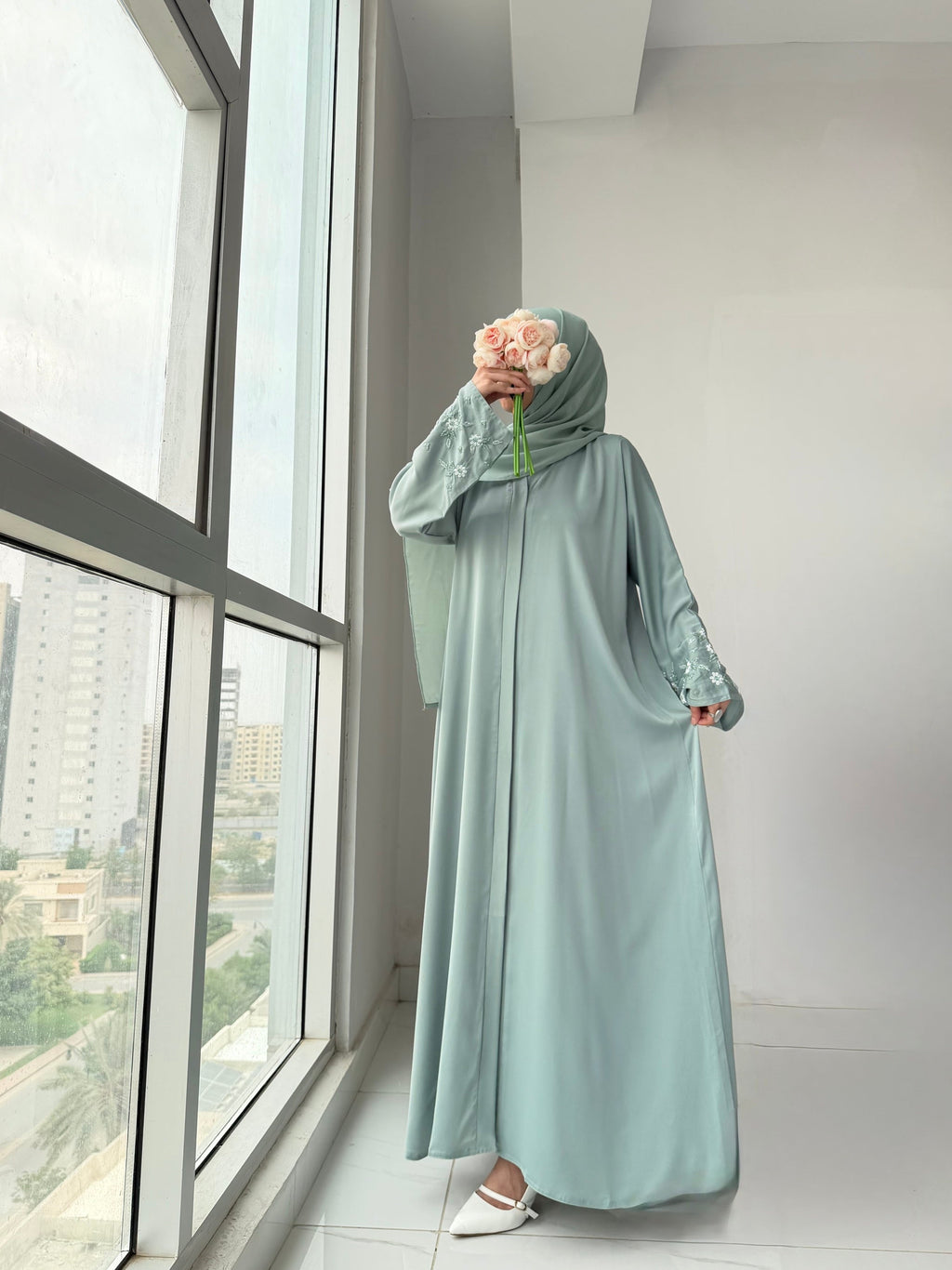 Rubab Mint Abaya by Al Deebaj, photo 4