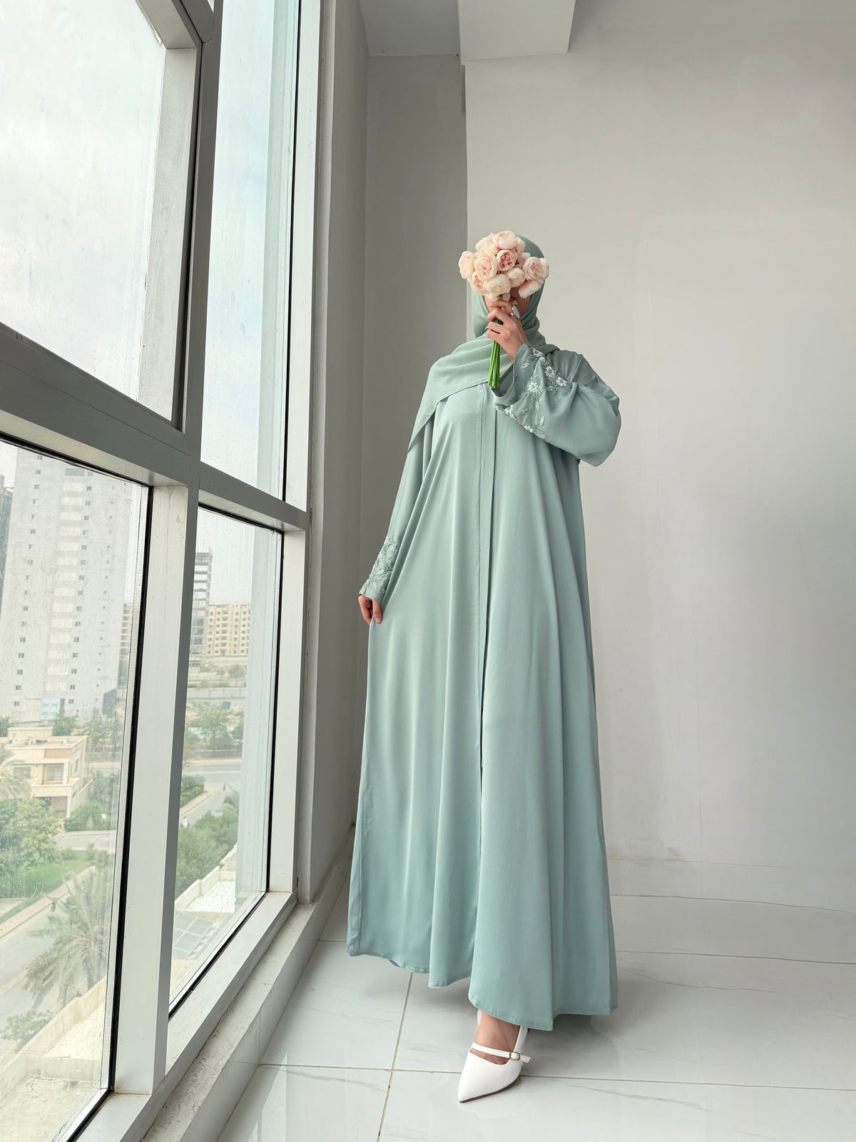 Rubab Mint Abaya by Al Deebaj, photo 2