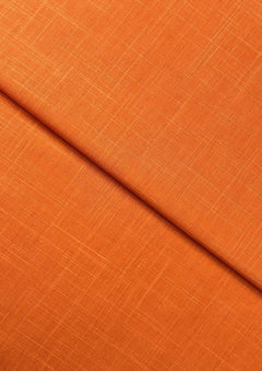 Slub Intermix Lawn – Rust fabric