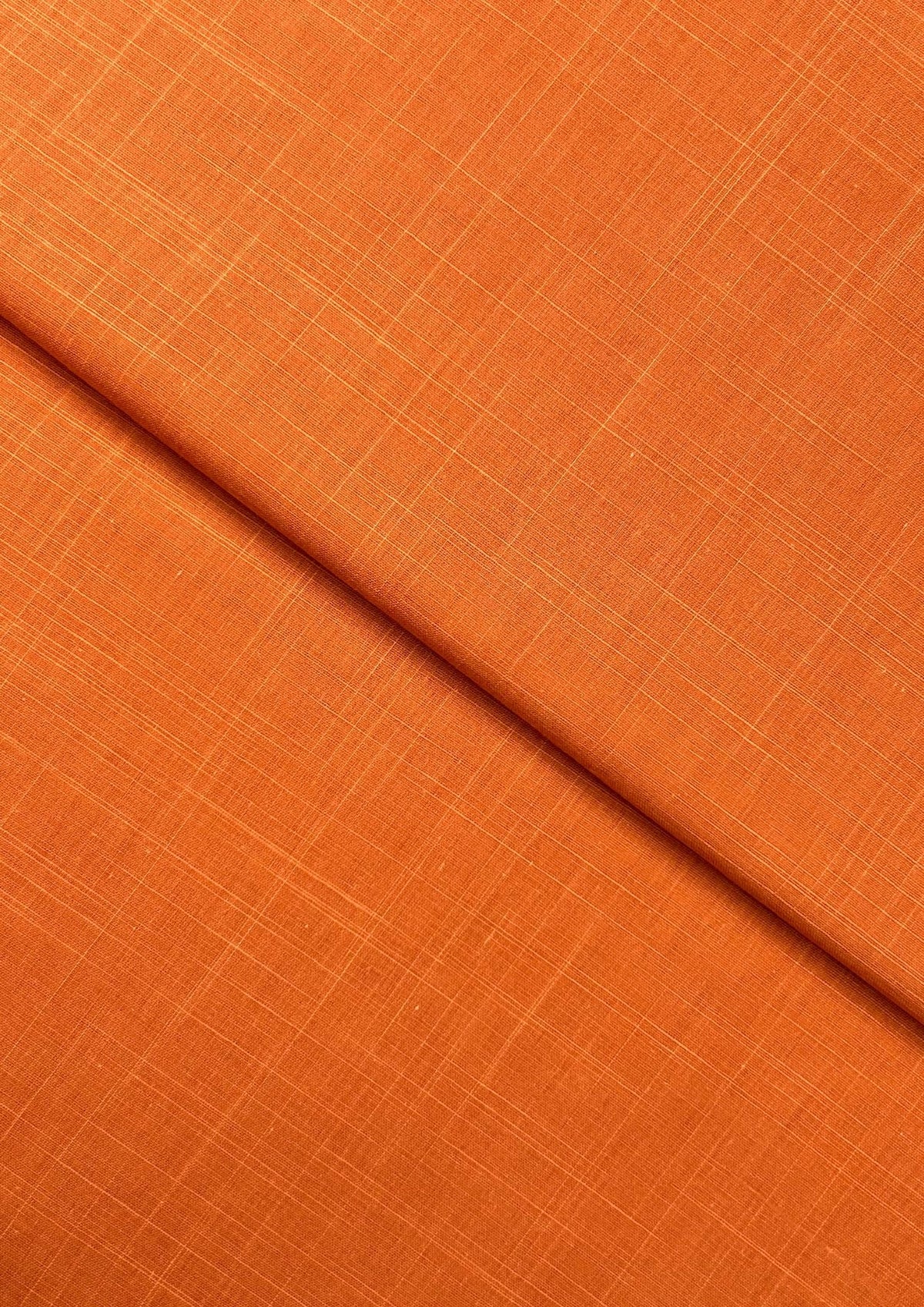 Slub Intermix Lawn – Rust fabric