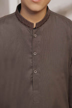 Copper Embroidered Kids Kurta Shalwar by Al Deebaj, photo 2