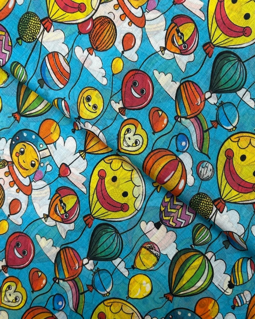 Kids Print Lawn (KID-S25-0113), digitally printed lawn fabric by the meter