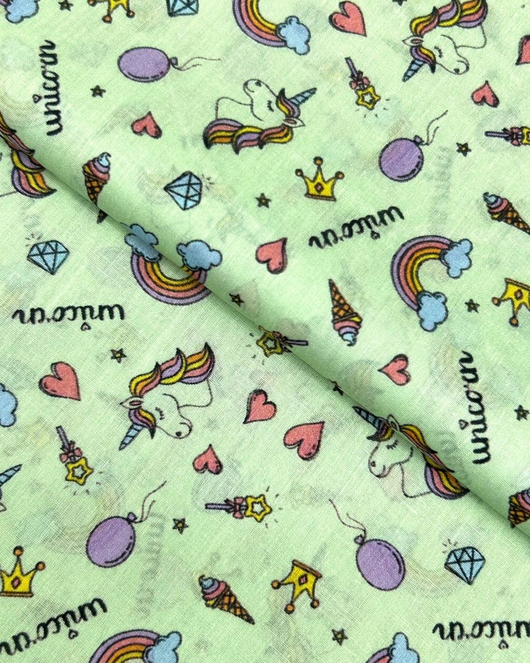 Kids Print Lawn (KID-S26-0227), digitally printed lawn fabric by the meter