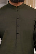 Dark Brown Kurta Shalwar by Al Deebaj, photo 3