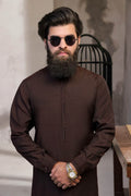 Maroon Kurta Shalwar by Al Deebaj