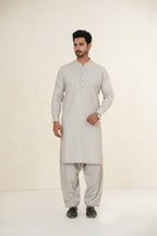 Beige Design Kurta Shalwar by Al Deebaj